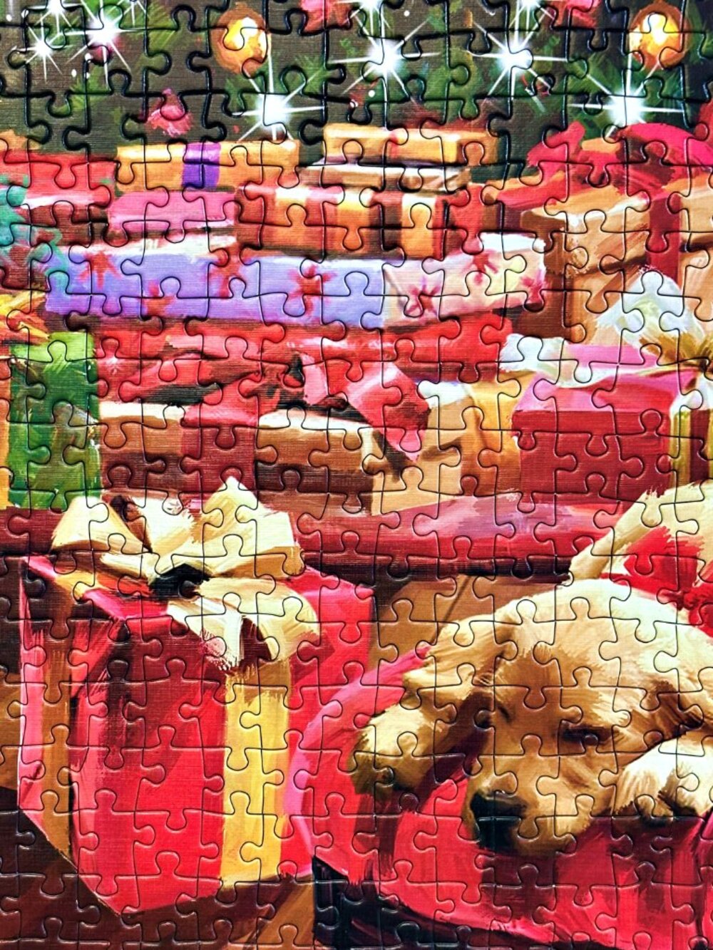 Christmas by the Fire LAB Jigsaw Puzzle 1000 Piece Portrait Clementoni COMPLETE! - Picture 6 of 8